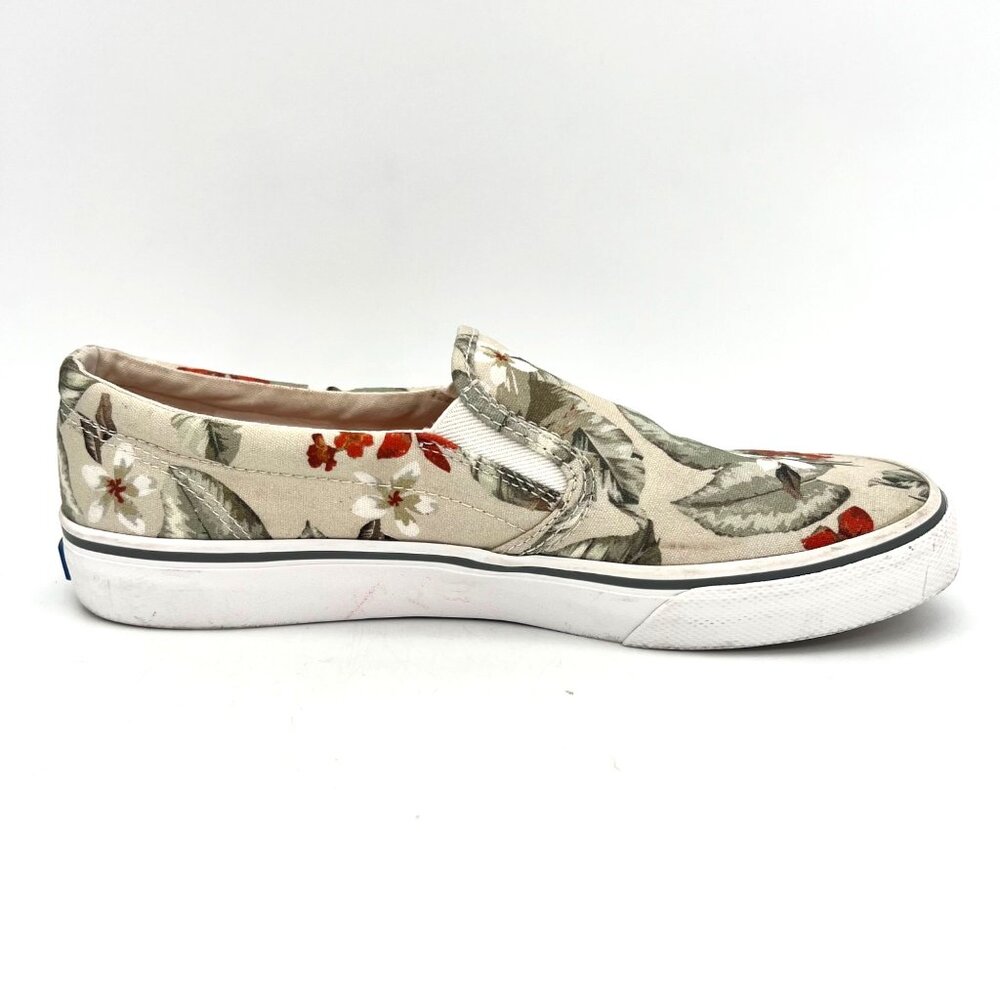Keds Womens Slip-On Floral Canvas Shoes Size 8.5 US Tropical Design Rubber Sole - Picture 14 of 16